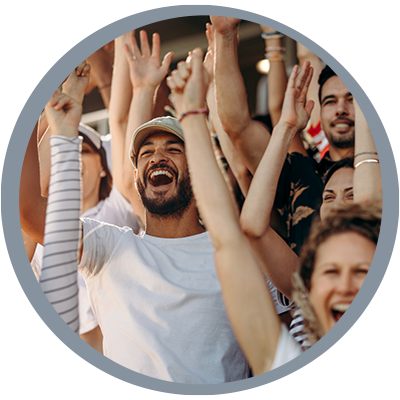 Cheering sports event–Liberty Sports Park Cheering sports event–Liberty Sports Park